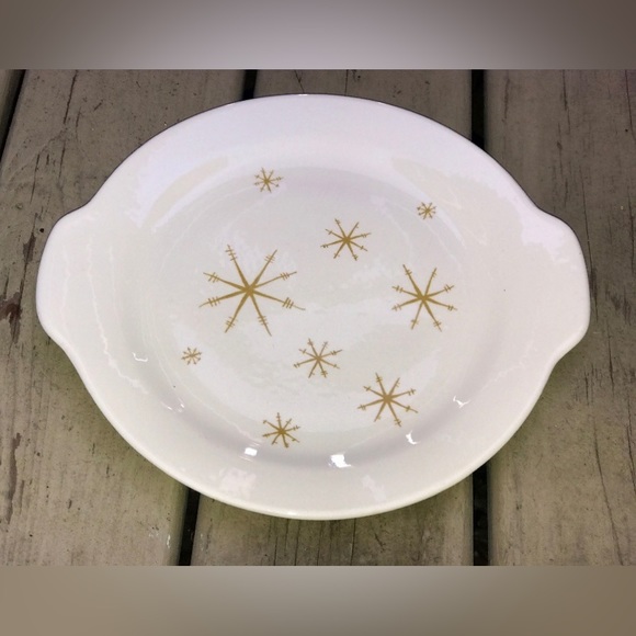 Vintage Ironstone STAR GLOW by ROYAL China Sebring Ohio Lug Handle Serving Plate - Picture 5 of 10